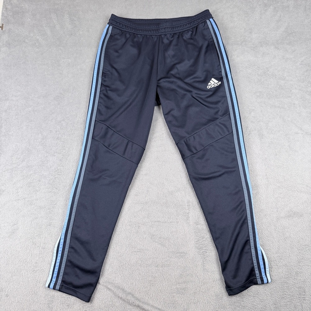 Adidas Mens Tiro Climacool Training Pants Navy Blue Tapered Joggers FK9655 Large